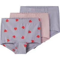 Name it Nmftights 3P Lavender Hearts Noos - Pink - 104
