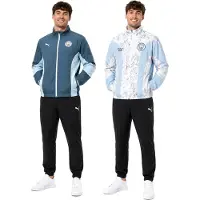 Puma Urheilutakki 'Manchester City Kidsuper' vaaleansininen / grafiitti