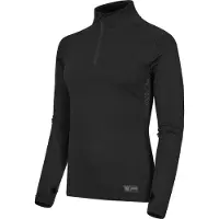 Hellner Women's Wool Tech Base Layer Long Sleeve Black Beauty Kerrasto yläosat XL