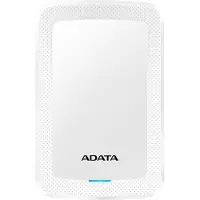 ADATA – 2TB HV300 Slim External Hard Drive, 2.5, White (AHV300-2TU31-CWH)
