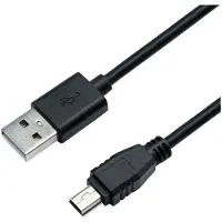 Eletra USB 2.0 Am - Mini BM 2M kaapeli, musta