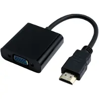 Eletra HDMI 1.4 M - VGA F 0,2M kaapeli, musta