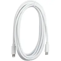 Eletra USB-C - Lightning 3M kaapeli, valkoinen