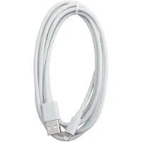 Eletra USB-A - Lightning 2M kaapeli, valkoinen
