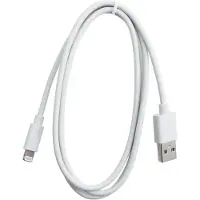 Eletra USB-A - Lightning 1M kaapeli, valkoinen