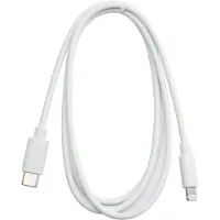 Eletra USB-C - Lightning 1M kaapeli, valkoinen