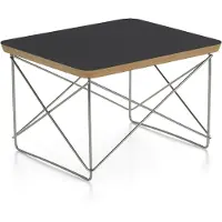 Vitra Eames occasional table ltr -sivupöytä musta laminaatti / ruostumaton teräs