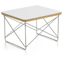 Vitra Eames occasional table ltr -sivupöytä valkoinen laminaatti / ruostumaton teräs