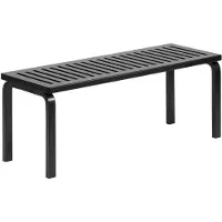 Artek Ritiläpenkki 153a maalattu musta l 112 cm