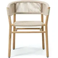 Ethimo Kilt Dining Lepotuoli / - Puutarhatuolit Tiikki Sand - KIPDT1RCS