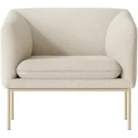 Ferm Living Turn nojatuoli Cashmere bouclé offwhite