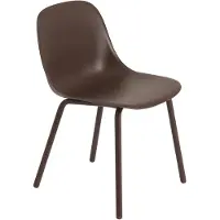 Muuto Fiber Outdoor Ruokailutuoli Brown Red