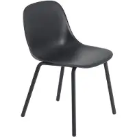 Muuto Fiber Outdoor Ruokailutuoli Anthracite Black