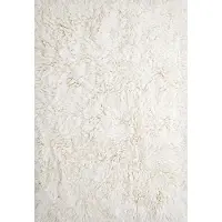 Layered Shaggy Nukkamatto 250x350 Cm Luunvalkoinen - Yksiväriset matot Villa Bone White - SHOW250350