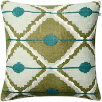 Chhatwal & Jonsson Pune Tyynynpäällinen 50x50 Cm Cactus Green / Sky Blue / - Koristetyynyt & Suojukset Pellava Aqua - CC550152-23