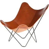 Cuero Design Pampa Mariposa Bf Chair /black - Nojatuolit Nahka Montana - 1010201