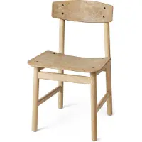 MATER Conscious BM3162 -tuoli Soaped oak-coffee waste light