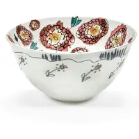 Serax Marni Midnight Flowers Serving Bowl M D22Cm Anemone Milk - White - Ø 22 CM