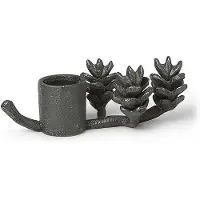 Ferm Living Forest kynttilänjalka 6 cm Musta messinki