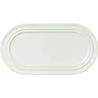 Broste Copenhagen Stevns lautanen, soikea 27,5 cm Chalk white
