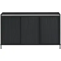 Muuto Enfold senkki 148 x 45 cm - Black Anthracite Black