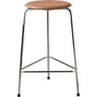 Fritz Hansen High Dot Baarijakkara Saksanpähkinä / nvärinen - Jakkarat Nahka Kromi - 840195