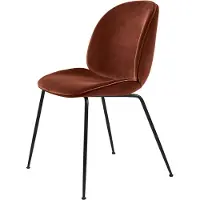 Gubi Beetle Tuoli Black / Dandy - Tuolit Sametti Rusty Red - 10041222