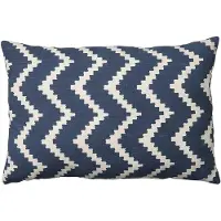 Chhatwal & Jonsson Ikat Sema -tyyny Blue/off white, 40 cm