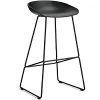 HAY Aas 38 2.0 Baarijakkara 75 Cm Ruostumaton Teräs / - Baarijakkarat Kierrätetty Polypropeeni Musta - AA076-D168-AA51-01UF