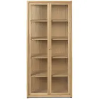 Ferm Living Reed Vitriinikaappi - Natural Oak