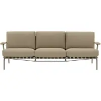 Muuto Settle 3-istuttava sohva Ribbed Weave 5 Taupe