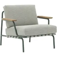 Muuto , Settle Nojatuoli Ribbed Weave 2/Dark Green