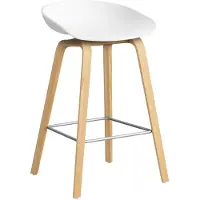 HAY Aas 32 2.0 Baarijakkara 65 Cm Lakattu Tammi / - Baarijakkarat Polypropyleeni Valkoinen - AA003-D159-AA51-01UF