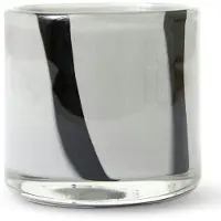 Jakobsdals Luci Kynttilänjalka 8 Cm / Harmaa - Kynttilälyhdyt Lasi Musta - N812475-90