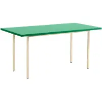 HAY Two-Colour ruokapöytä 82x160 cm Ivory-green mint