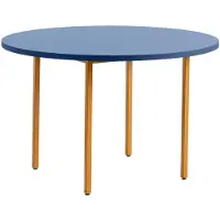 HAY Two-Colour ruokapöytä Ø120 cm Ochre-blue
