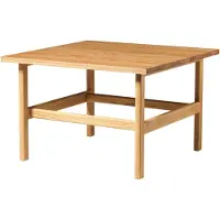 FDB Møbler D33 Sohvapöytä 80x80 Cm - Sohvapöydät Umpitammi Natural - D3301010105