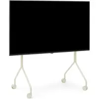 Pedestal Moon Rollin' Tv Stand Pearl - Tv-penkit ja mediakalusteet Teräs Helmenvalkoinen - 010 015 007