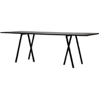 HAY Loop Stand Pöytä 180 Cm Linoleumi / - Ruokapöydät & Baaripöydät Vaneri Musta - AA655-A332-AA69