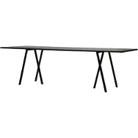 HAY Loop Stand Pöytä 200 Cm / - Ruokapöydät & Baaripöydät Linoleumi Musta - AA655-A333-AA69