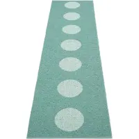 Pappelina , Vera Pop matto Jade/Pale Turquoise 70 x 280cm