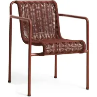 HAY Palissade Cord Dining käsinojatuoli Iron red