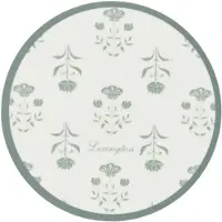 Lexington Floral Lasinalunen 4 Kpl:n Pakkaus - Tabletit & Lasinaluset Laminaatti Valkoinen - 12518002-8550-ONE