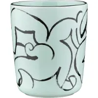 Marimekko Pistilla muki 25 cl Mint-musta