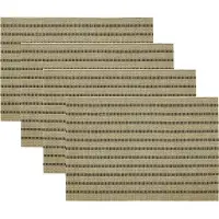 House Doctor Dækkeserviet, Hdfica, Sort;Natural - Beige - 46X35X0CM