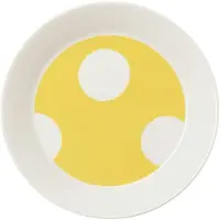 Arabia Vuokko Plate 21Cm Kraklee Yellow - White - Ø 21 CM