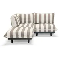 Fatboy Paletti-ulkosohvasetti stripe cacao medium / vasen