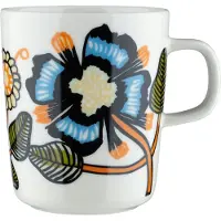 Marimekko Tiara muki 2,5 dl White-warm orange-green