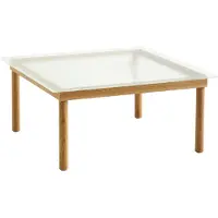 HAY Kofi Sohvapöytä 80x80 Cm Vesipohjaisella Lakalla Käsitelty / Uurrettu Lasi - Sohvapöydät Tammi - AB203-A819-AE46