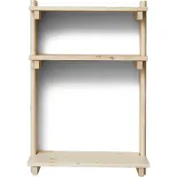 Form & Refine Beam seinähylly kirjoituspöydällä Mänty